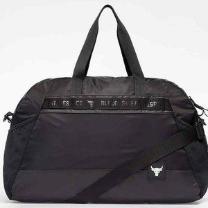 Under Armour UA Women Project ROCK BLACK GYM SPORT BAG 21" Duffel 44L NEW $75
